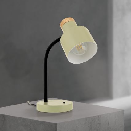 Tafellamp GILI 1xE27/40W/230V groen