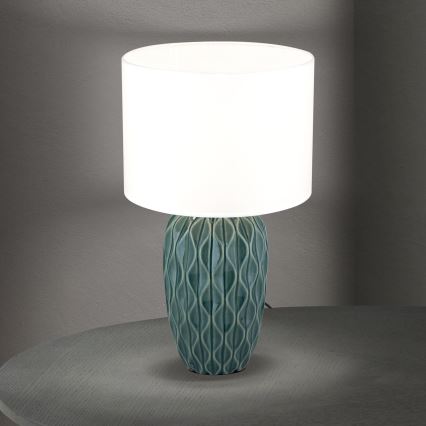 Tafellamp TORTUGA 1xE27/40W/230V groen/wit