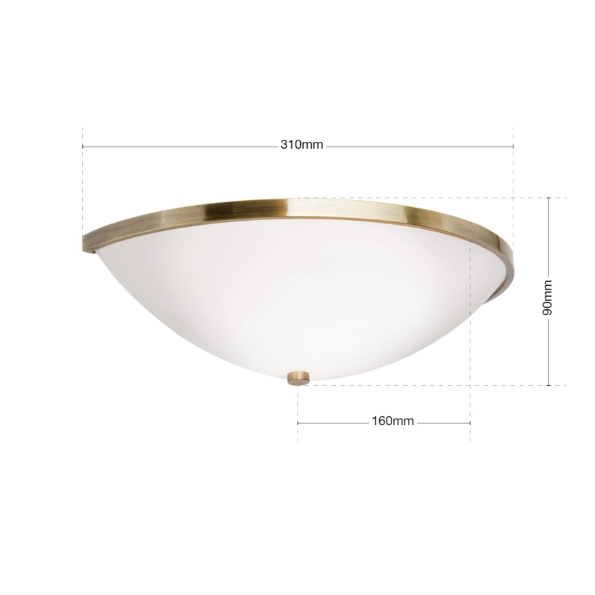 Wandlamp AIDA 1xE14/40W/230V brons/patina
