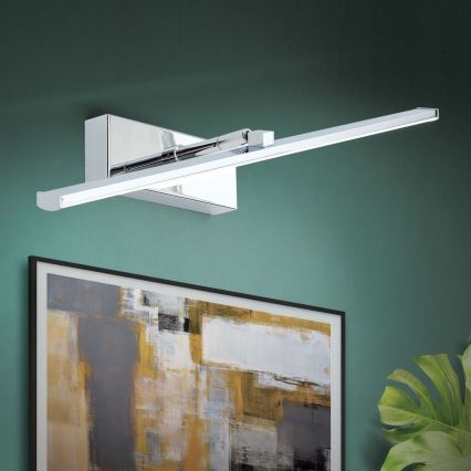 LED Schilderijverlichting PUBLIO LED/10W/230V 50 cm glanzend chroom