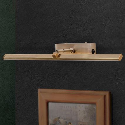 LED Schilderijverlichting PUBLIO LED/10W/230V 50 cm goud/patina