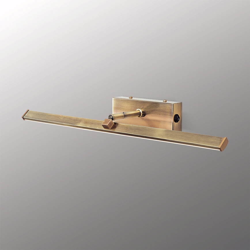 LED Schilderijverlichting PUBLIO LED/10W/230V 50 cm goud/patina