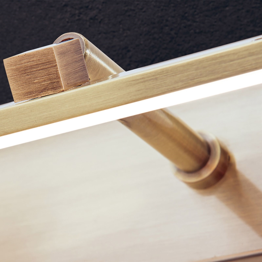 LED Schilderijverlichting PUBLIO LED/15W/230V 75 cm goud/patina