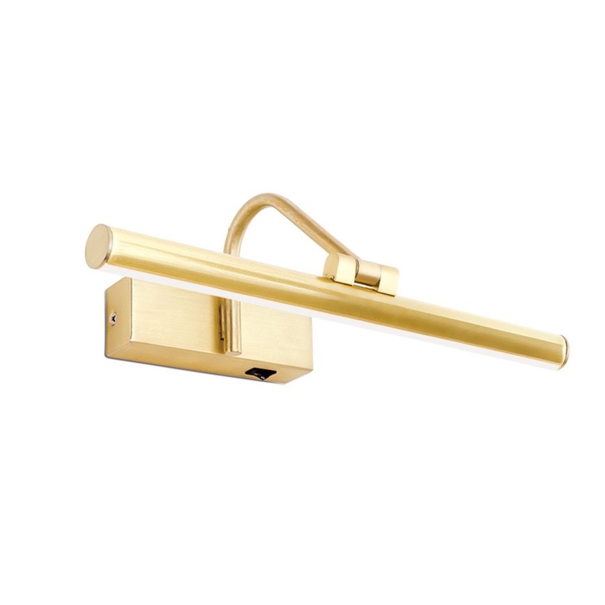 LED Schilderijverlichting PORTRAIT LED/6W/230V 30 cm goud