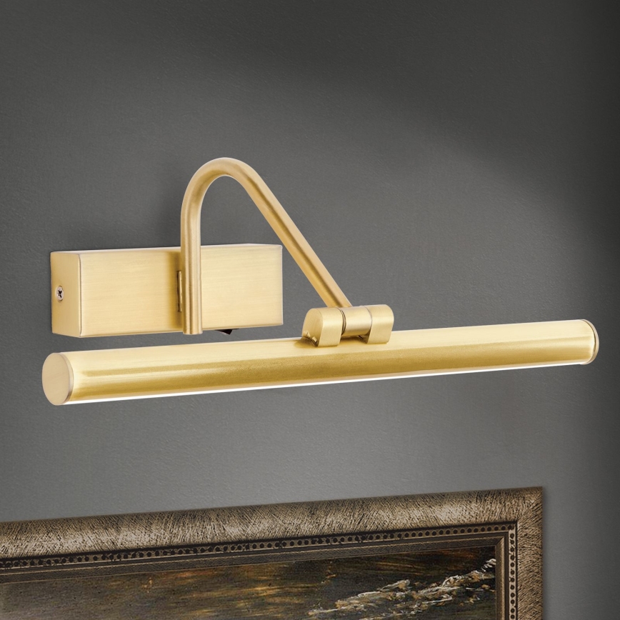 LED Schilderijverlichting PORTRAIT LED/6W/230V 30 cm goud