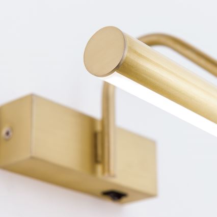 LED Schilderijverlichting PORTRAIT LED/6W/230V 30 cm goud