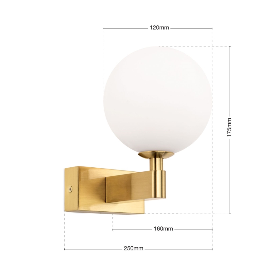 Badkamer wandlamp MARA 1xG9/20W/230V IP44 goud