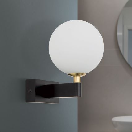 Badkamer wandlamp MARA 1xG9/20W/230V IP44 zwart