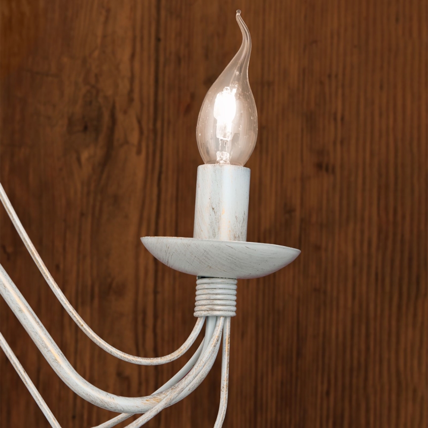 Wandlamp VELA 2xE14/40W/230V wit/goud/patina