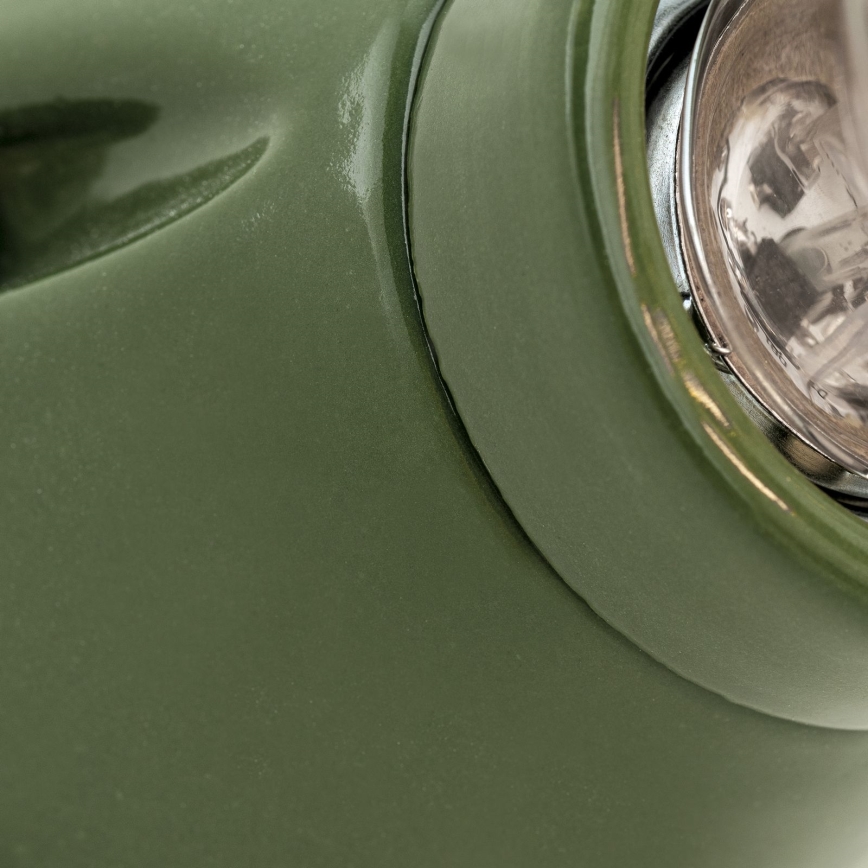 Wandlamp FROST 1xE27/60W/230V groen