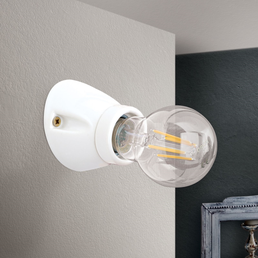 Wandlamp FROST 1xE27/60W/230V wit