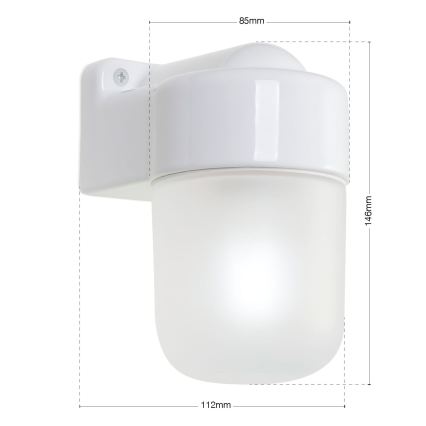 Wandlamp OSTIA 1xE27/40W/230V wit