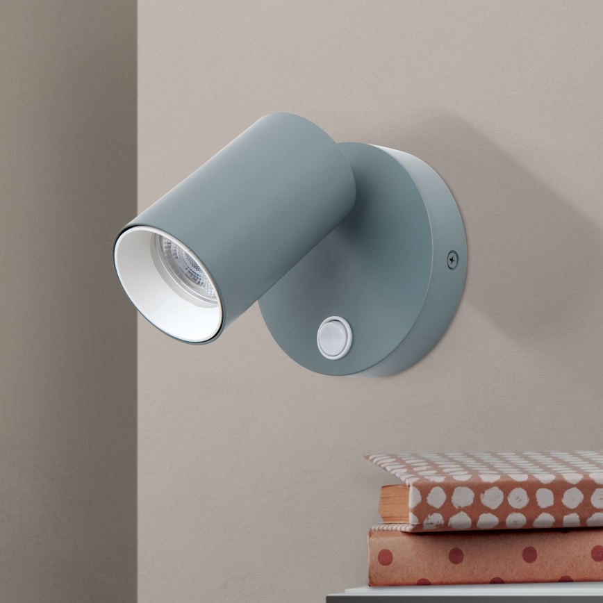 Wandspot PENN 1xGU10/13W/230V grijs