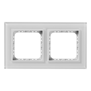 Ospel - Dubbel glazen frame SONATA glanzend wit