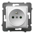 Ospel - Stopcontact zonder afdekraam 230V ARIA wit