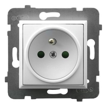 Ospel - Stopcontact zonder afdekraam 230V ARIA wit