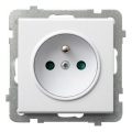 Ospel - Wandcontactdoos SONATA 230V zonder afdekraam, wit