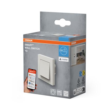 Osram - 1-knops SMART+ MATTER-schakelaar 230V Wi‑Fi