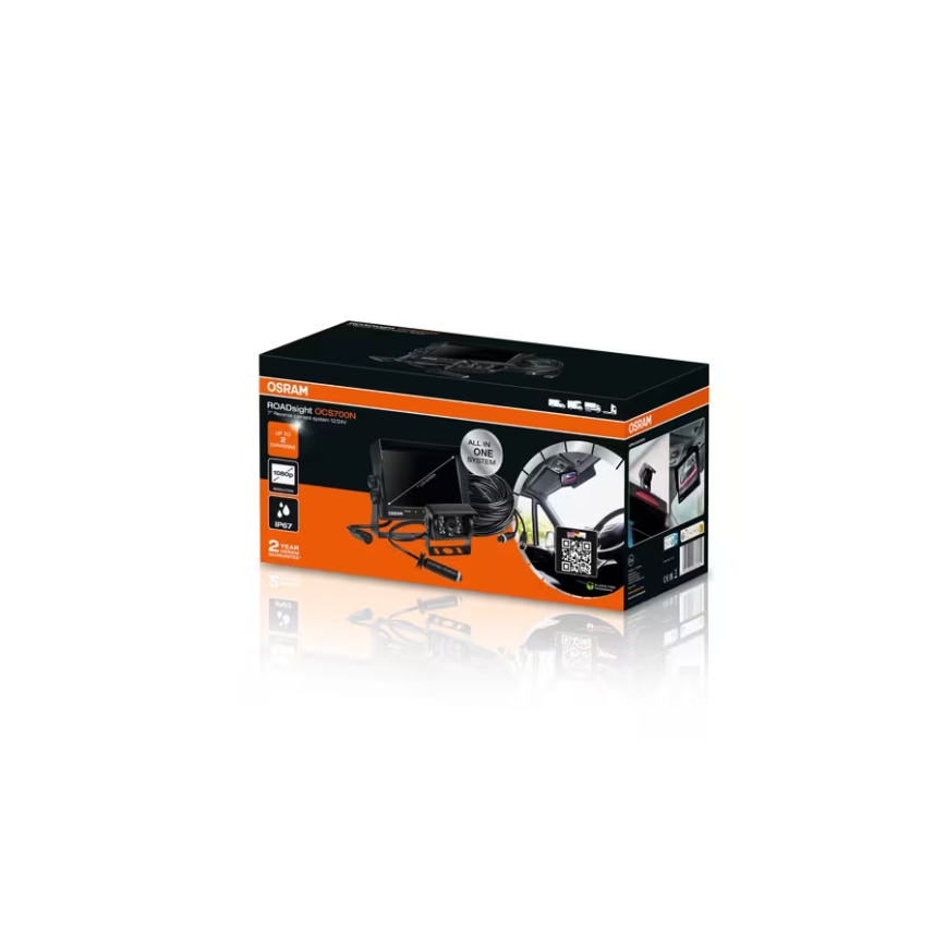 Osram - Achteruitrijcamera ROADSIGHT OCS700N Full HD 1080p 12/24V IP67 + afstandsbediening