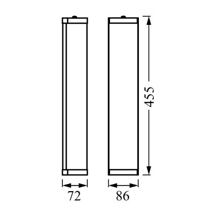 Osram - Badkamerwandlamp BATHROOM CLASSIC 3xE14/12W/230V IP44 glanzend chroom