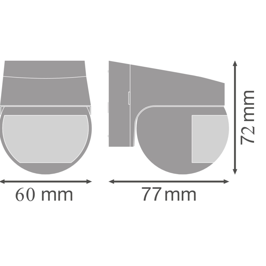 Osram - Buiten infrarood bewegingssensor 230V IP44 zwart