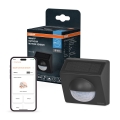 Osram - Buiten zonnegevoede SMART+ bewegingssensor 3,7V antraciet IP65 Wi-Fi 800 mAh