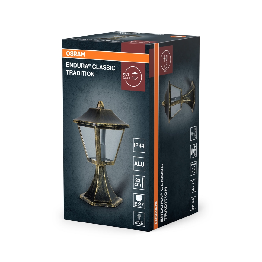 Osram - Buitenlamp TRADITION 1xE27/60W/230V IP44 patina/goud
