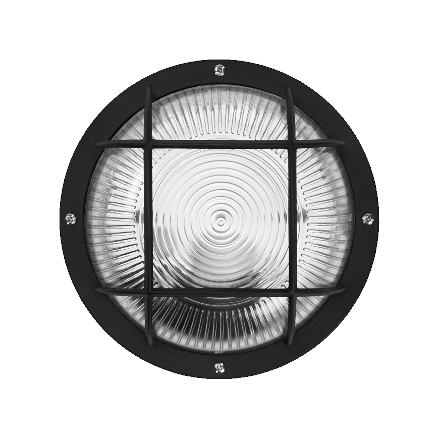 Osram - Buitenwandarmatuur BULKHEAD 1xE27/10W/230V Ø 19 cm IP54 zwart