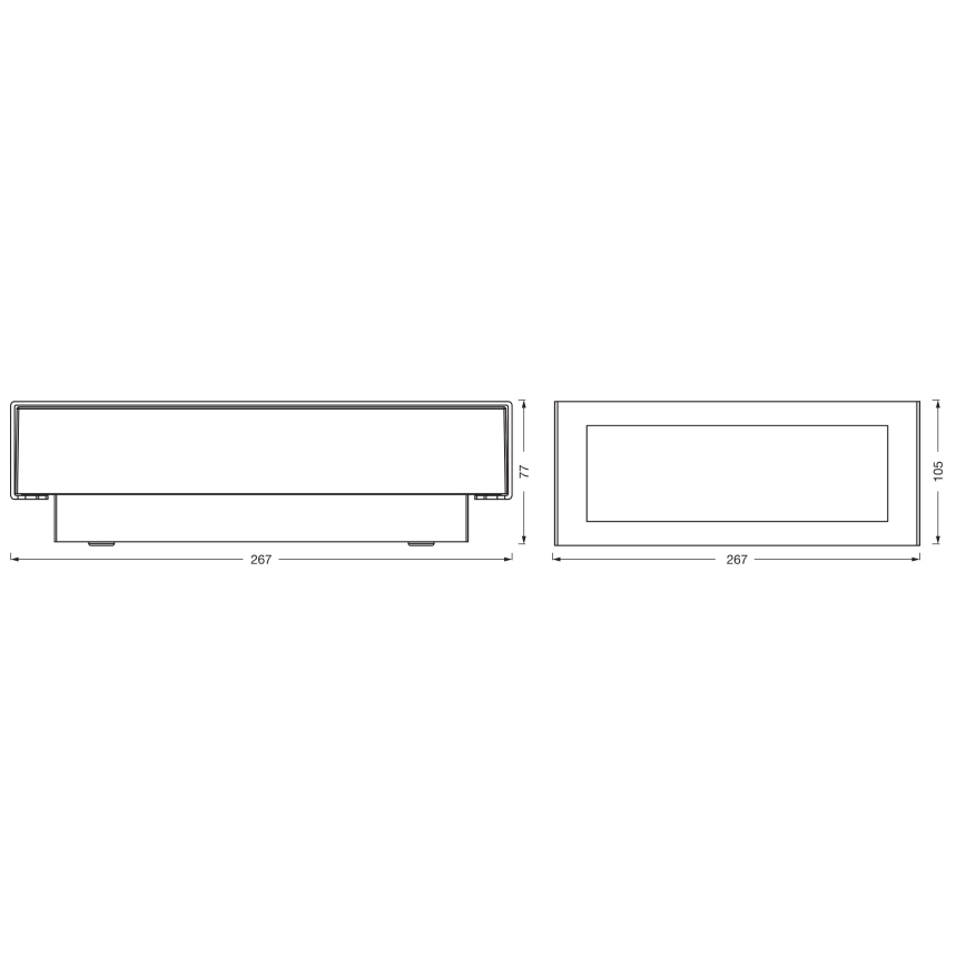 Osram - Buitenwandlamp ENDURA STYLE LED/10W/230V IP54 antraciet