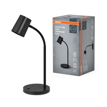 Osram - Bureaulamp DESK LINE 1xGU10/9W/230V zwart