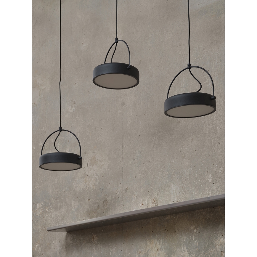 Osram - DECOR PUCK LED-hanglamp met kabelophanging 3xLED/12W/230V CRI 90 zwart