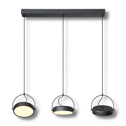 Osram - DECOR PUCK LED-hanglamp met kabelophanging 3xLED/12W/230V CRI 90 zwart