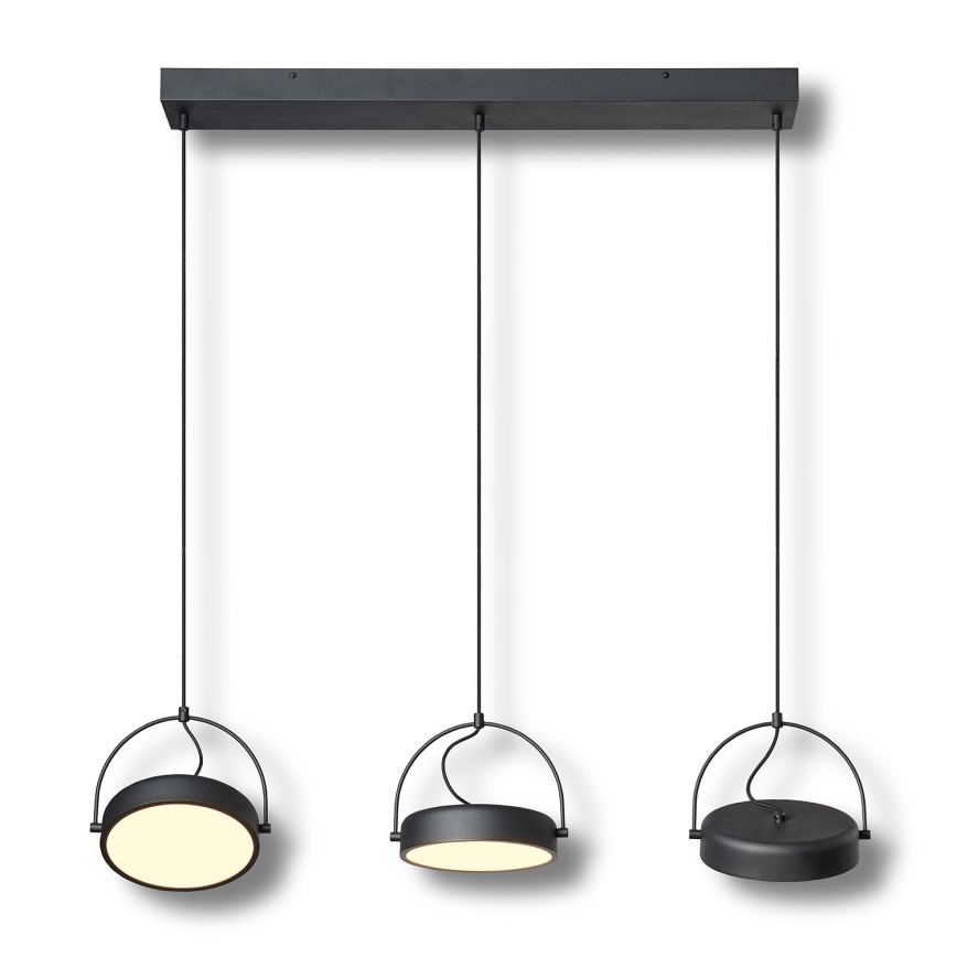 Osram - DECOR PUCK LED-hanglamp met kabelophanging 3xLED/12W/230V CRI 90 zwart