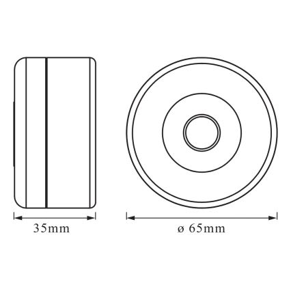 Osram - DOT-IT LED dimbaar oriëntatielampje 0,45W/5V 500 mAh wit