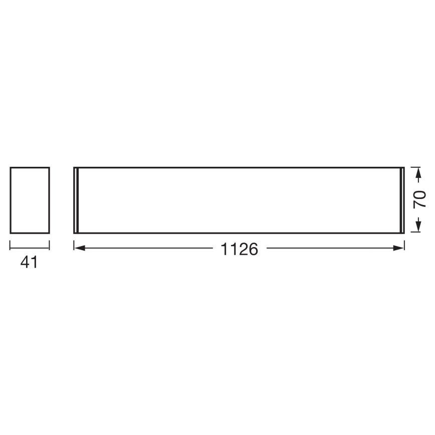 Osram - dimbare LED-plafondlamp OFFICE LINE LED/11/20/30W/230V 4000K 112,6 cm zwart