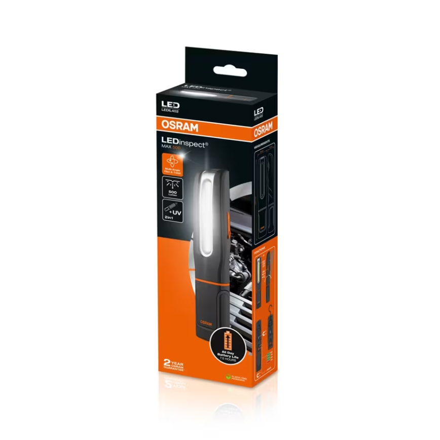 Osram - LED-dimbare oplaadbare inspectielamp LEDINSPECT MAX500 LED/16W/3,7V IP65 4500 mAh
