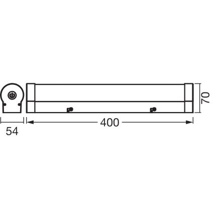 Osram - LED-dimbare spiegelverlichting voor de badkamer ORBIS TUBE LED/9W/230V 3000/4000K 40 cm IP44 bruin