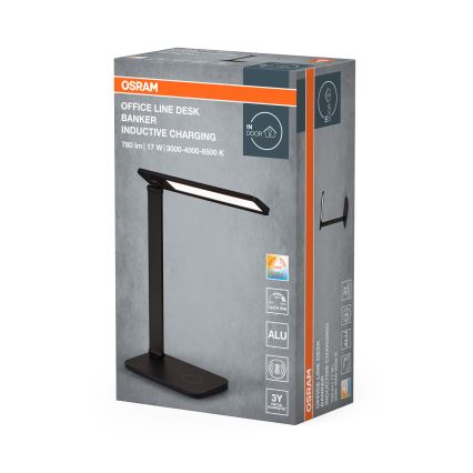 Osram - Dimbare LED-bureaulamp OFFICE LINE LED/17W/230V 3000/4000/6500K zwart
