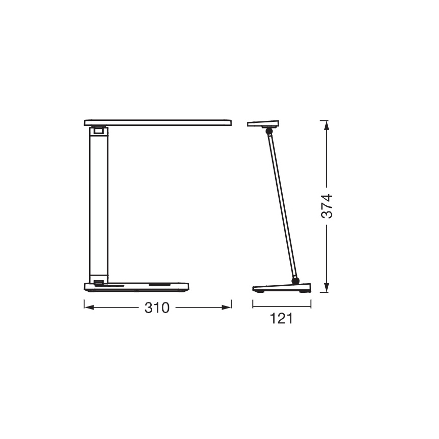 Osram - Dimbare LED-bureaulamp OFFICE LINE LED/17W/230V 3000/4000/6500K zwart