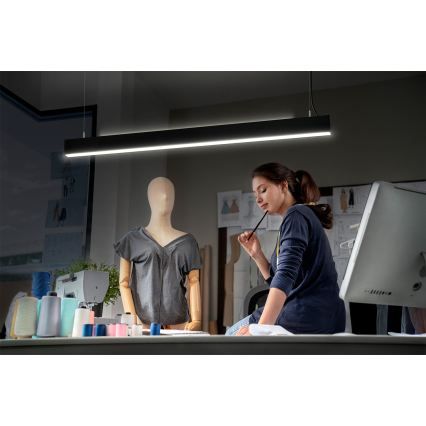 Osram - Dimbare LED-hanglamp aan kabel OFFICE LINE LED/42W/230V 4000K 112,6 cm zwart