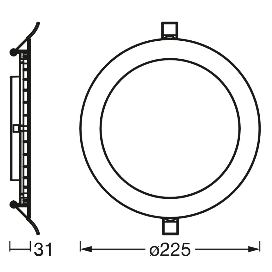 Osram - LED Dimbare inbouwspot SMART+ DOWNLIGHT LED/22W/230V 3000-6500K Wi-Fi