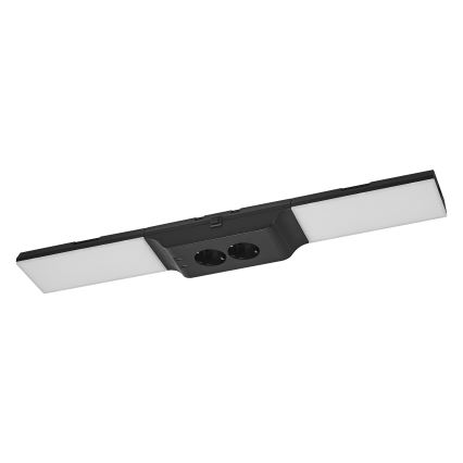 Osram - Dimbare LED-onderbouwlamp met stopcontacten UNDERCABINET LED/10W/230V 3000K 54,8 cm zwart