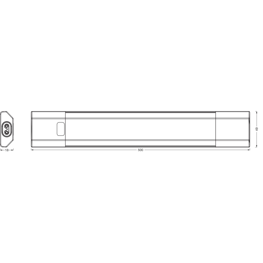 Osram - LED dimbaar onderbouwarmatuur met bewegingssensor LINEAR EDGE LED/8W/230V 3000/4000/6500K 50 cm wit