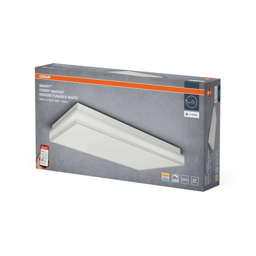 Osram - SMART+ MAGNET dimbare LED-plafondlamp LED/42W/230V 30x60 cm 3000-6500K Wi-Fi