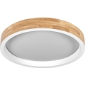 Osram - dimbare LED-plafondlamp MARIANO LED/24W/230V Ø 41 cm eiken/wit