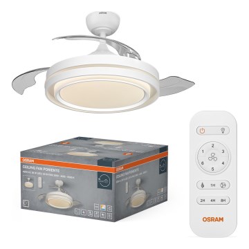 Osram - Dimbare LED-plafondlamp met ventilator PONIENTE LED/36W/230V 3000/4000/6500K + afstandsbediening