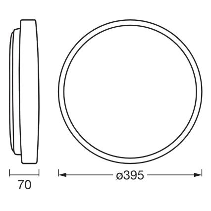 Osram - dimbare LED-plafondlamp ORBIS ALISON LED/24W/230V Ø 39,5 cm, beige