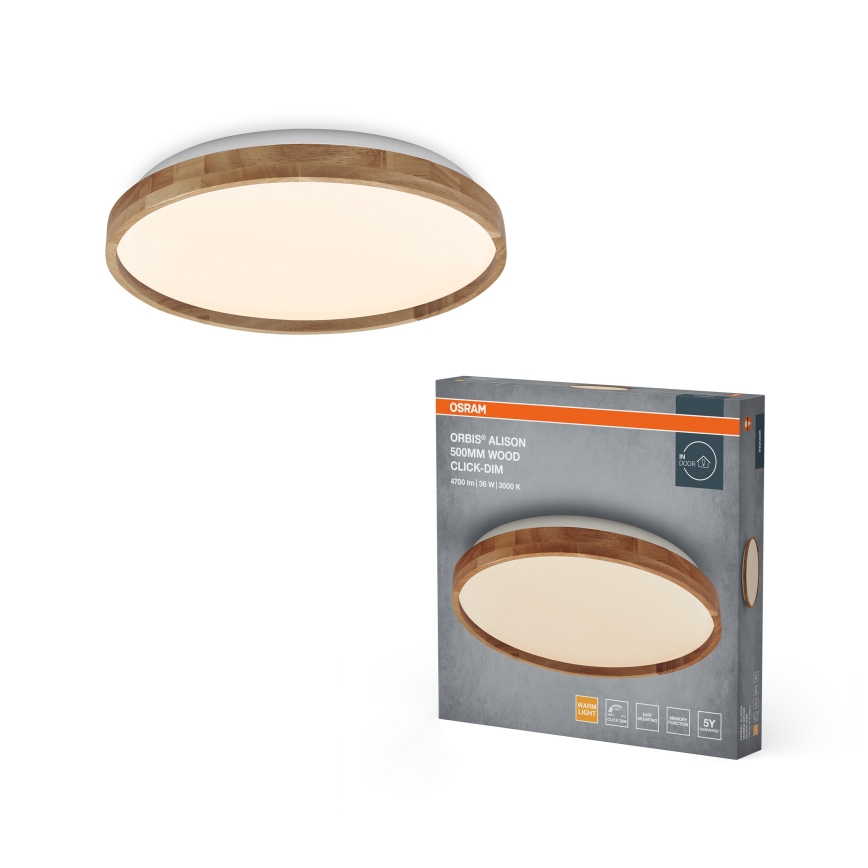 Osram - dimbare LED-plafondlamp ORBIS ALISON LED/36W/230V Ø 50 cm beige