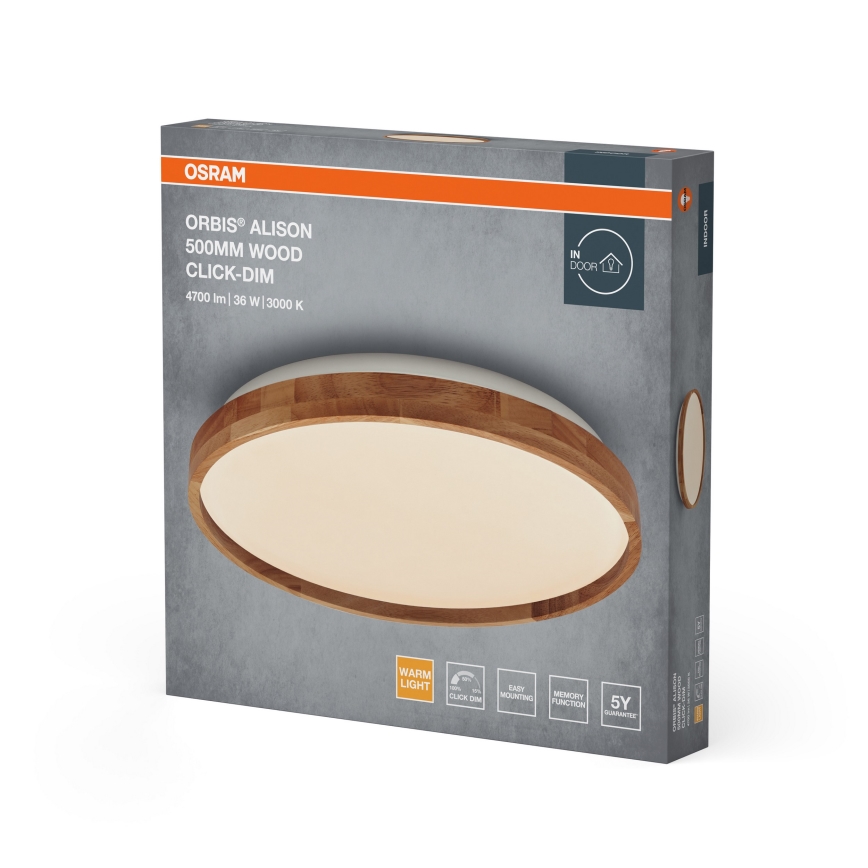 Osram - dimbare LED-plafondlamp ORBIS ALISON LED/36W/230V Ø 50 cm beige