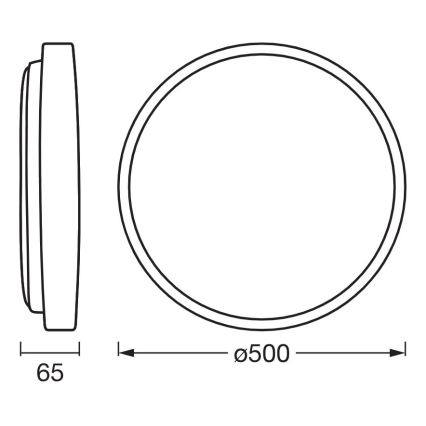 Osram - dimbare LED-plafondlamp ORBIS ALISON LED/36W/230V Ø 50 cm beige